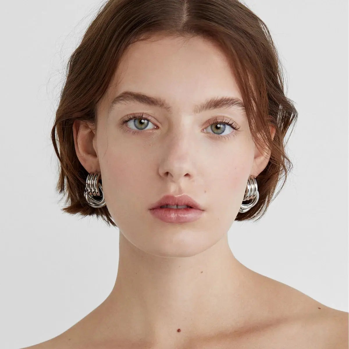 Vintage Stripe Knot Earrings